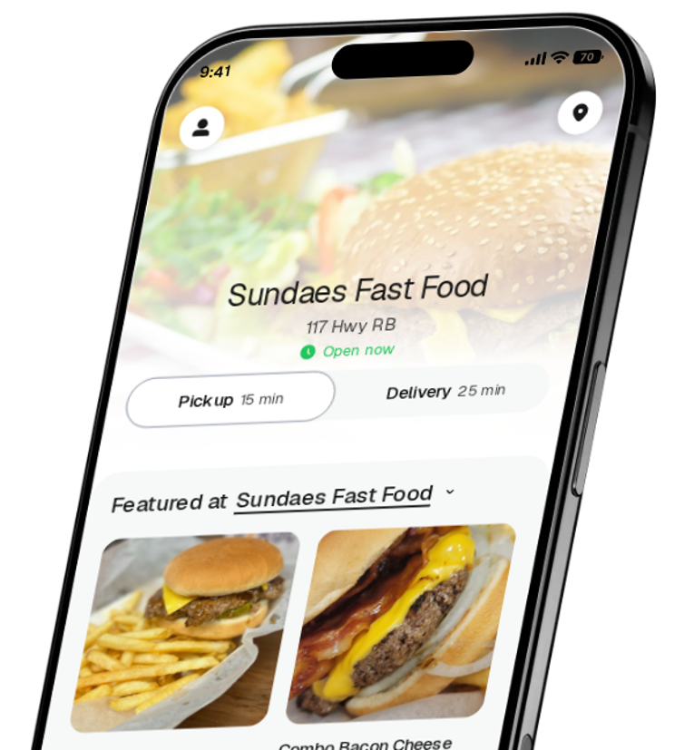 Sundaes Fast Food app preview